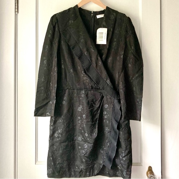 Sandro Walls Faux-Wrap Mini Dress - Picture 3 of 14